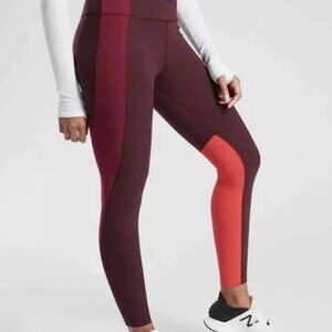 Athleta Asym Colorblock Tight XXS